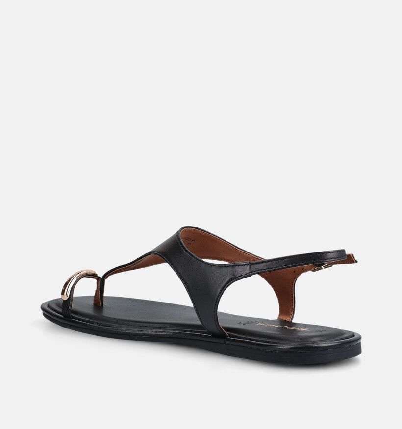 Tamaris ANTISlide Sandales plates en Noir pour femmes (373244)