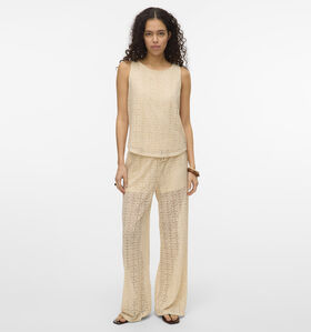 Vero Moda Maya Beige Wijde broek voor dames (353139)