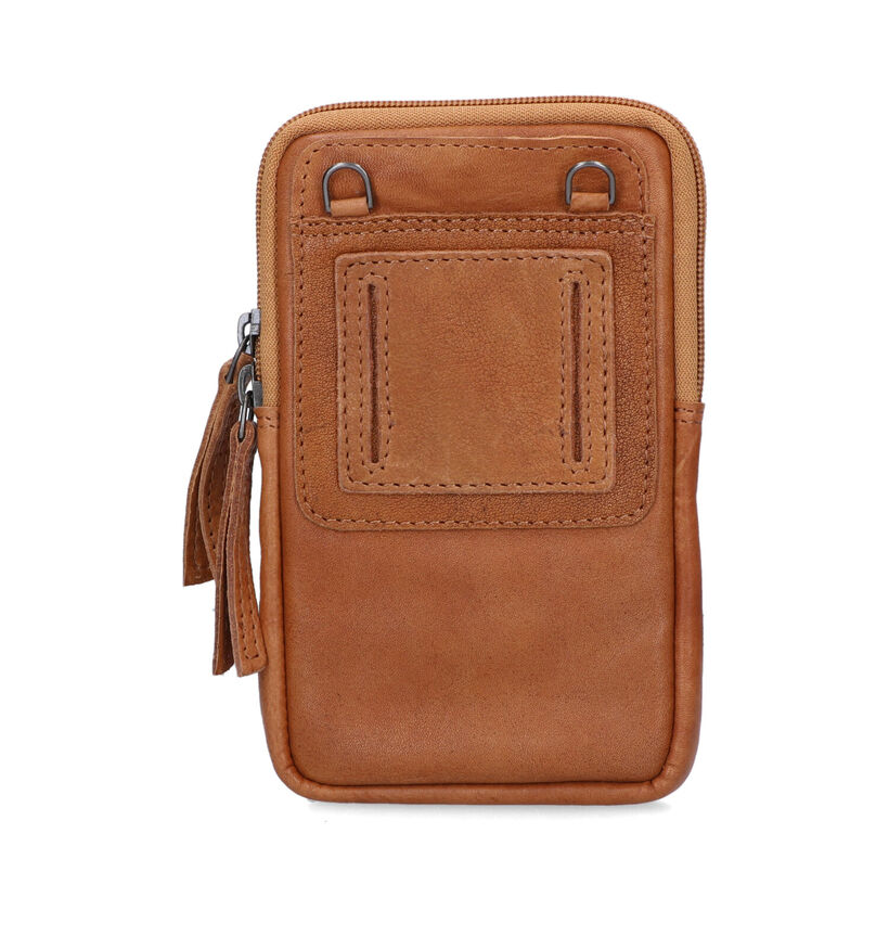 Hide & Stitches Okergeel Telefoontasje voor dames (333149)