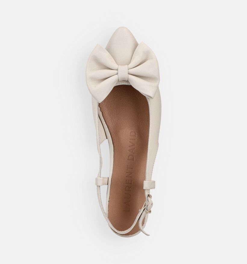 Laurent David Ballerines en Blanc pour femmes (373775)