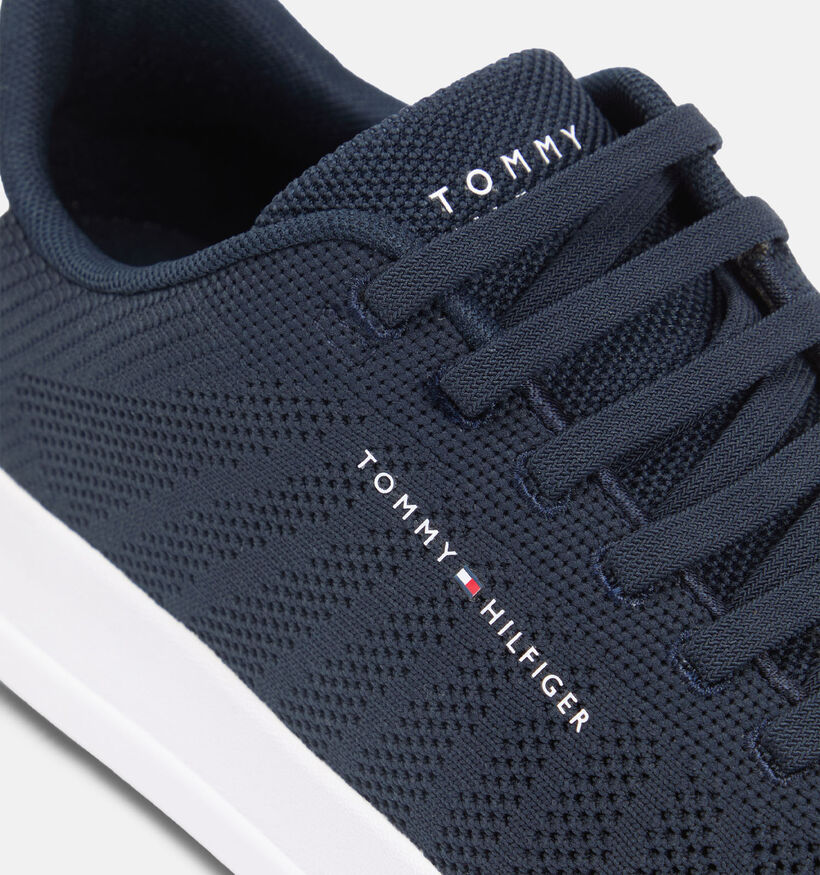 Tommy Hilfiger Court Knit Chaussures &agrave; lacets en Bleu fonc&eacute; pour hommes (368631) - pour semelles orthop&eacute;diques