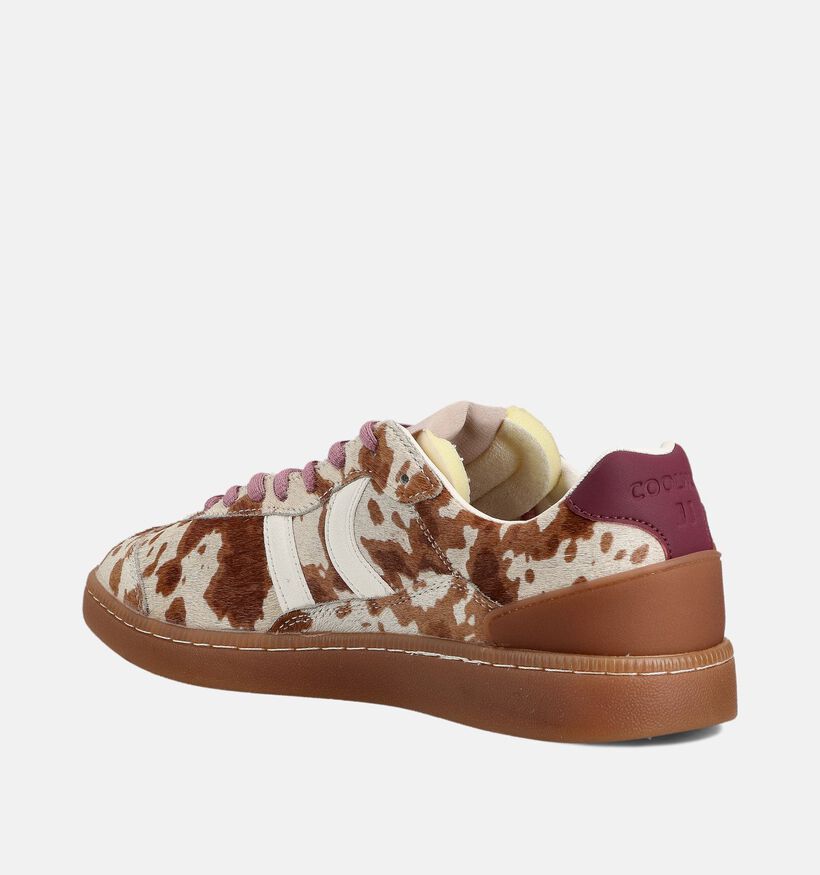 Coolway Duck Ecru/Bruine Sneakers voor dames (364635) - geschikt voor steunzolen