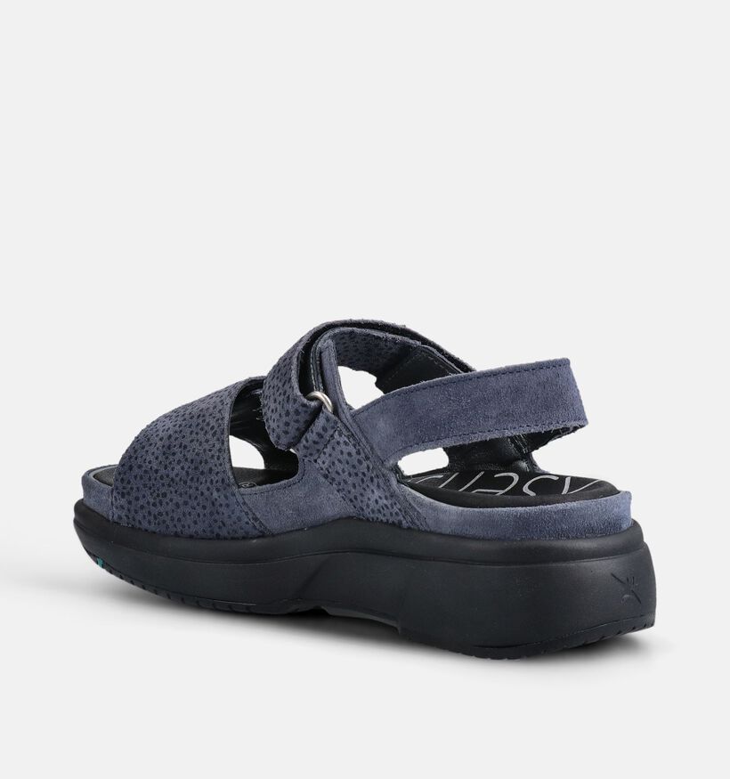 Xsensible Aruba Sandales en Bleu fonc&eacute;/Noir pour femmes (373013) - pour semelles orthop&eacute;diques