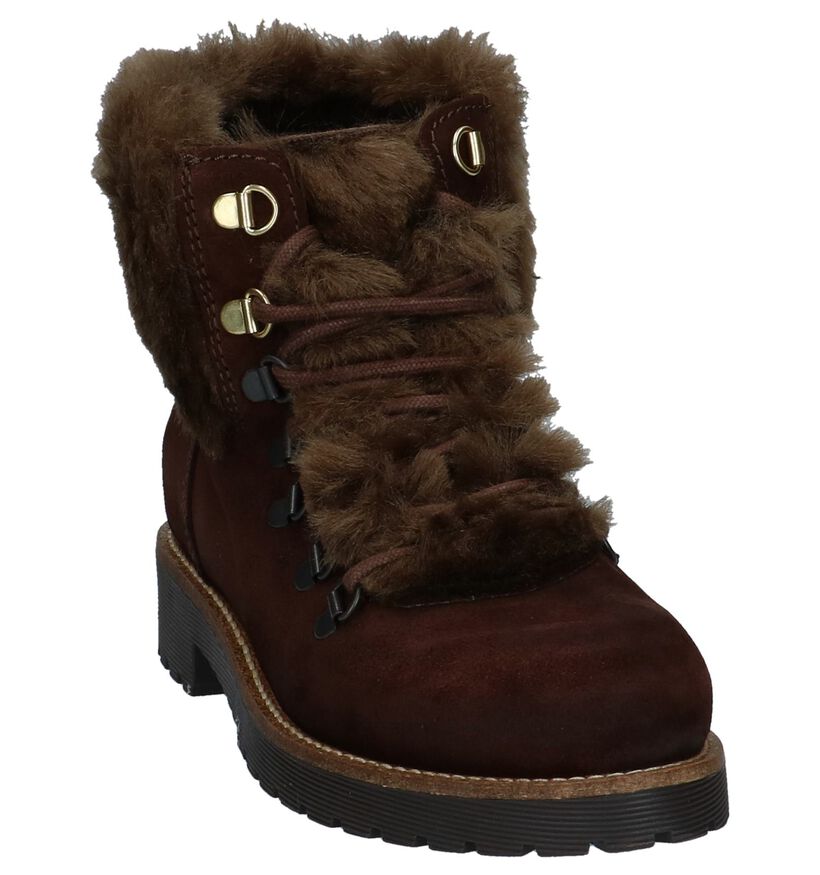 Donkerbruine Boots Scapa in leer (227387)