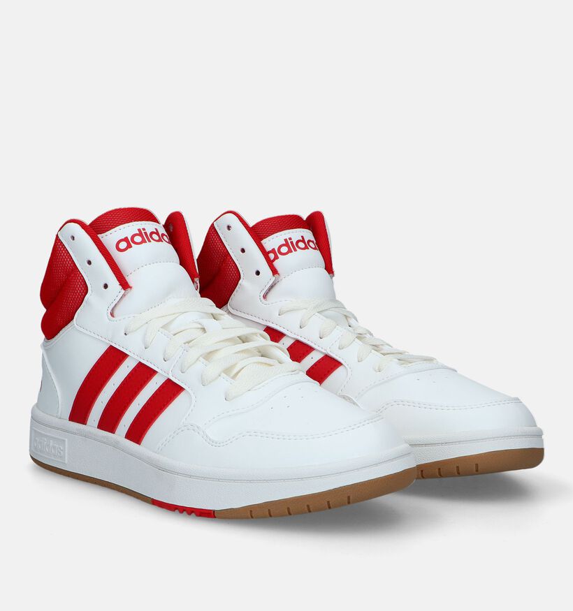 adidas Hoops 3.0 Mid Witte Sneakers voor heren (329391)