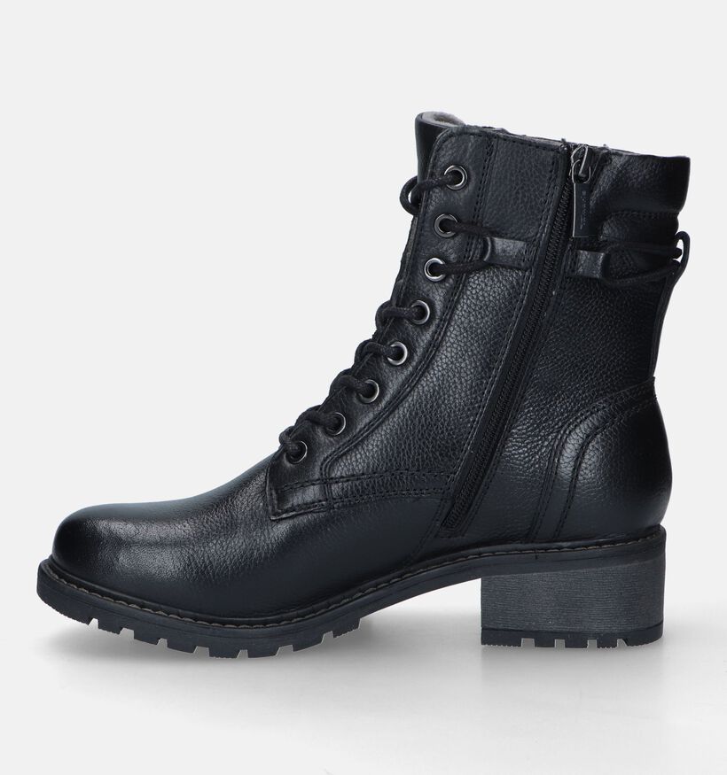 Tamaris Comfort Boots de motard en Noir pour femmes (329340) - pour semelles orthopédiques