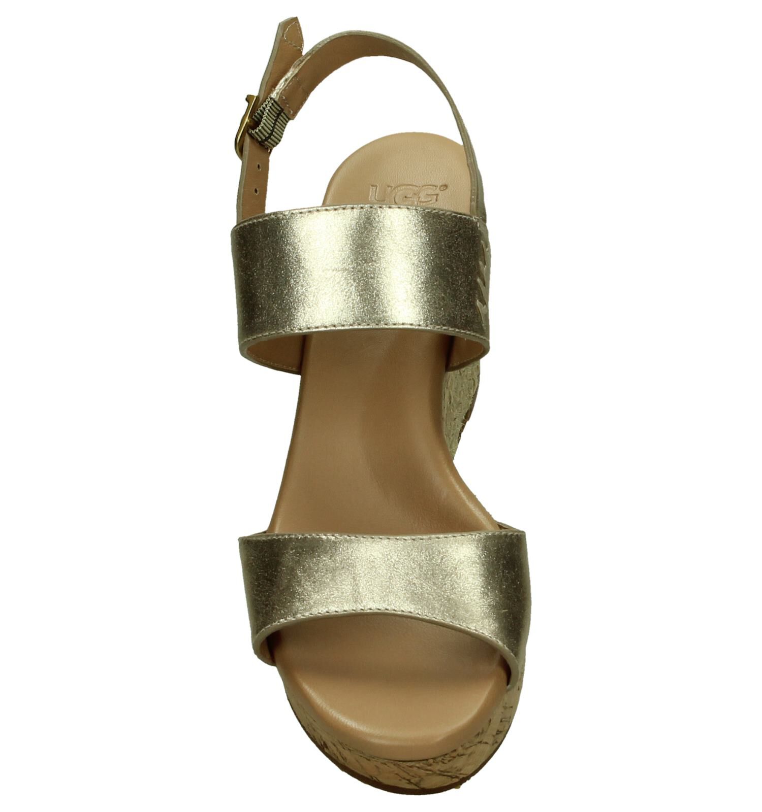 Uggs sandalen goud 2025