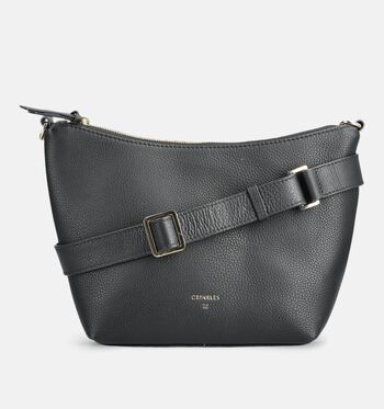 Crinkles Crossbody tassen Zwart/Bruin
