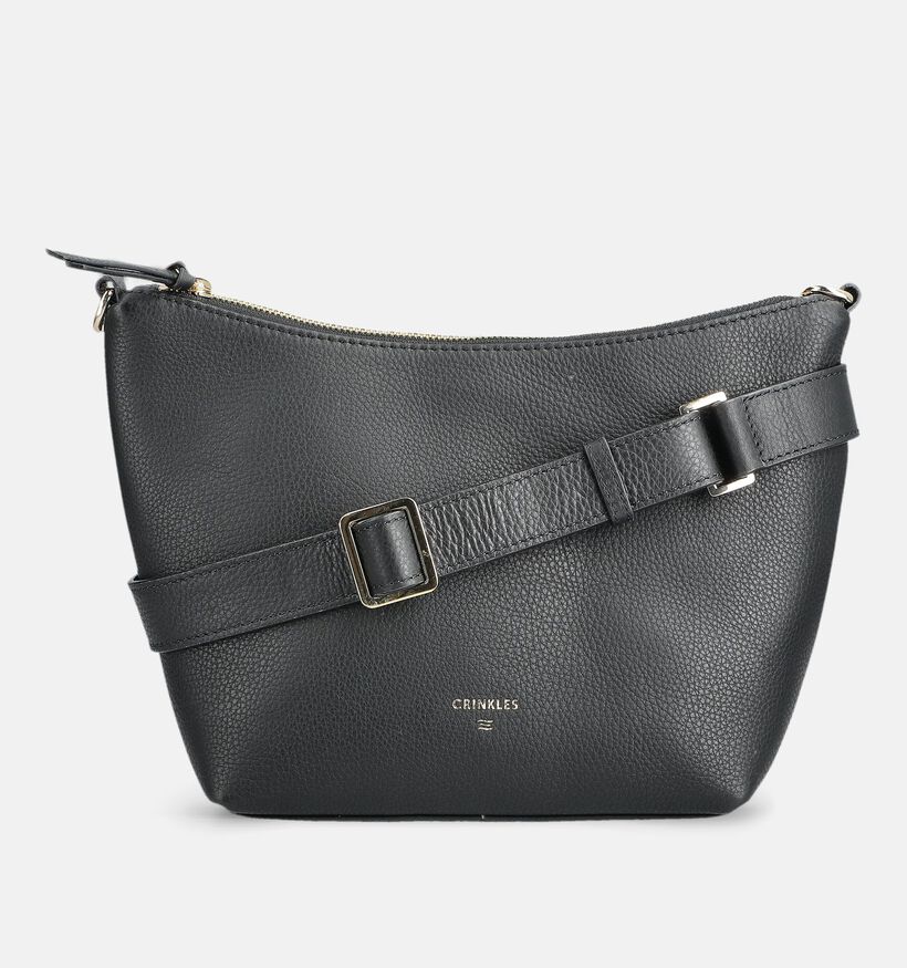 Crinkles Zwarte Crossbodytas voor dames (381711)