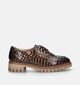 Regarde Le Ciel Brianna-01 Bruine Chunky veterschoenen voor dames (347272)