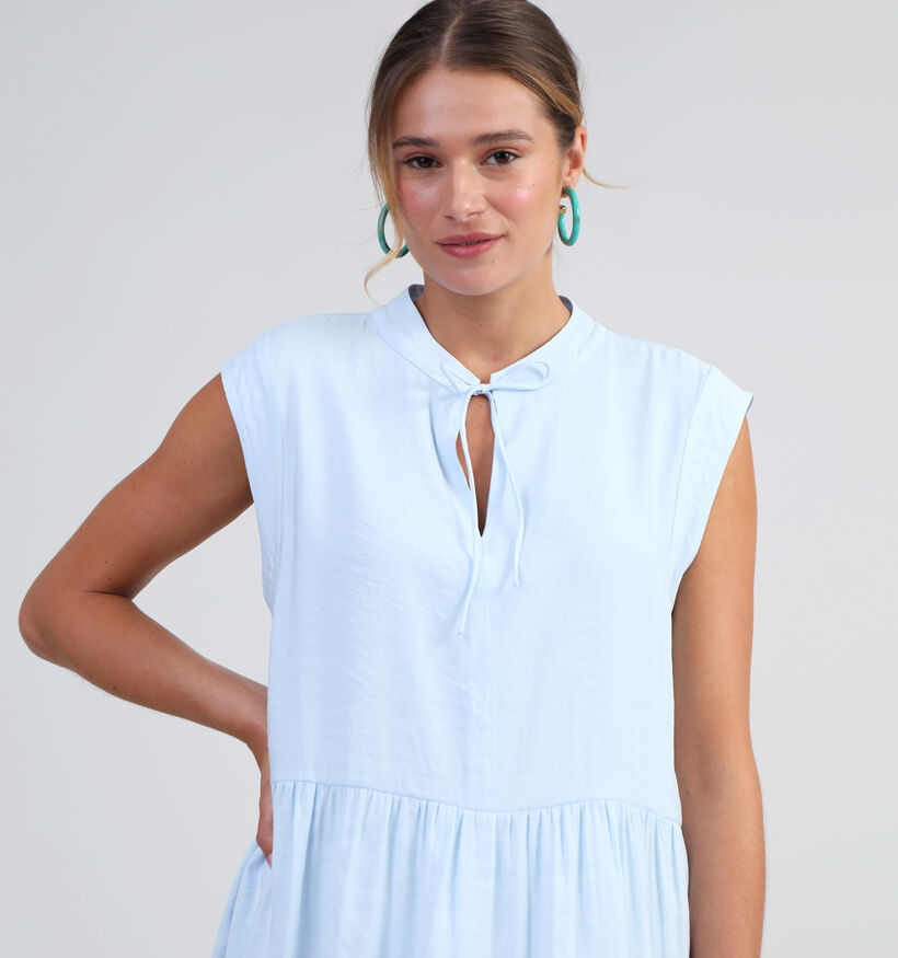 comma casual identity Robe ligne A en Bleu (327258)