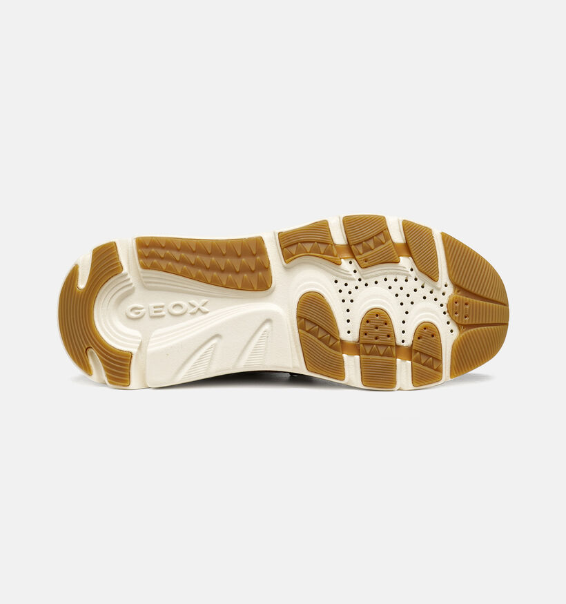 Geox Diamanta Baskets en Beige fonc&eacute; pour femmes (376387) - pour semelles orthop&eacute;diques
