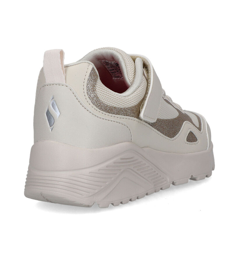 Skechers Uno Lite Baskets en Écru pour filles (319546)