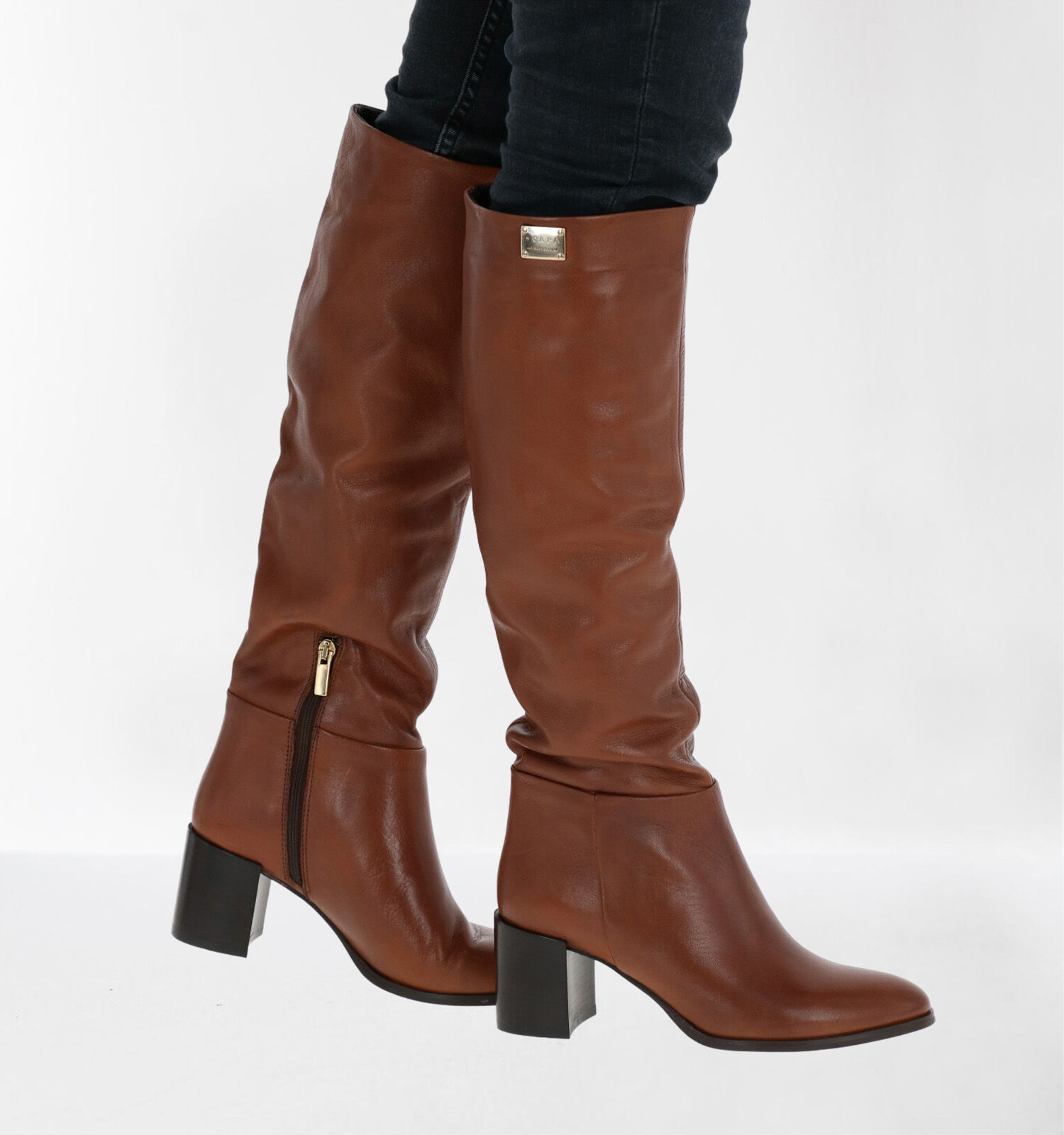 Scapa Bottes hautes en Cognac Femmes Bottes en ligne sur TORFS.BE