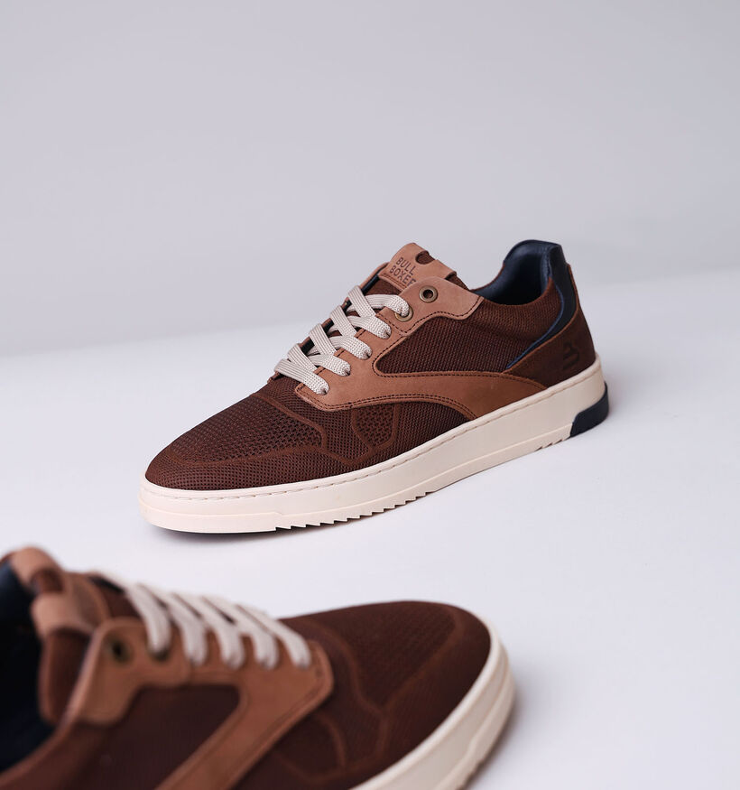 Bullboxer Chaussures à lacets en Cognac pour hommes (338840) - pour semelles orthopédiques