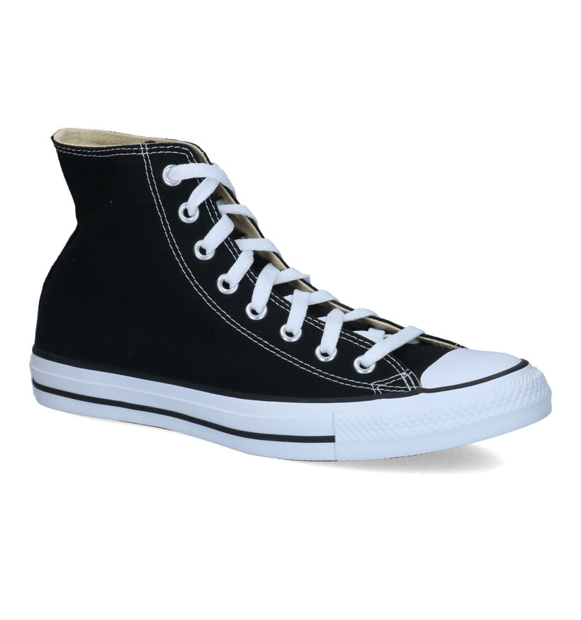Converse Chuck Taylor All Star Hi Baskets en Noir pour femmes, hommes (361446)