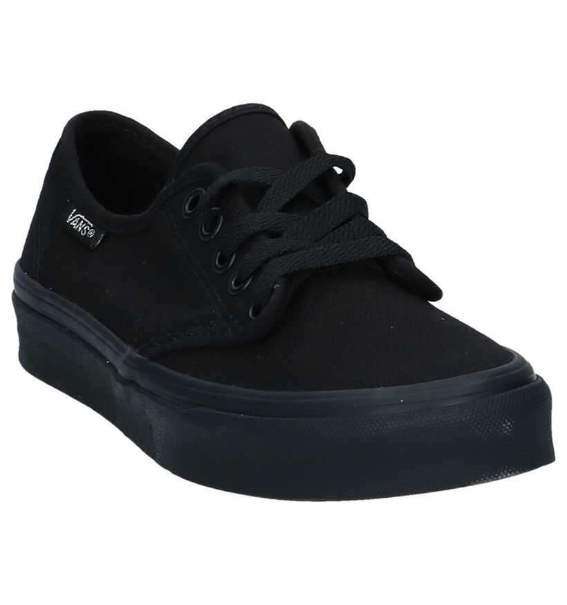 Vans Camden Stripe Baskets Skate en Noir en textile (253465)