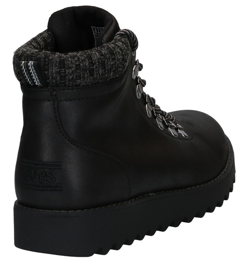 Skechers Bobs Zwarte Boots in kunstleer (279393)