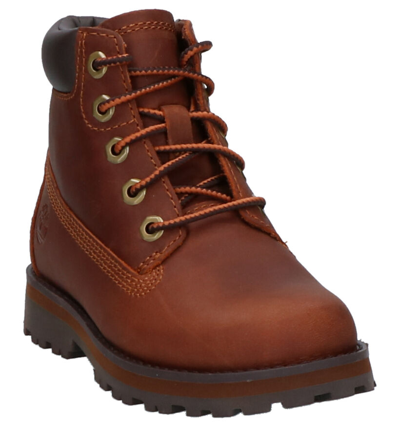 Timberland Courma Kid 6 inch Bottines en Marron pour filles, garçons (329077) - pour semelles orthopédiques