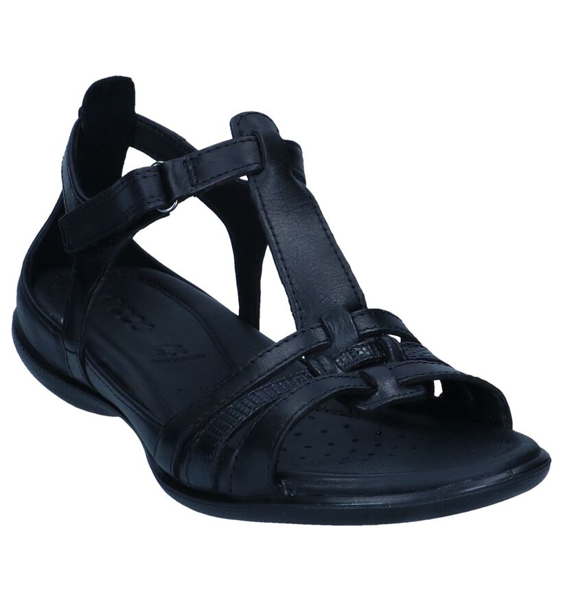 ECCO Flash Zwarte Sandalen in leer (287286)