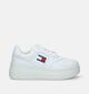 Tommy Hilfiger TJW Retro Flatform Witte Sneakers voor dames (334056) - geschikt voor steunzolen