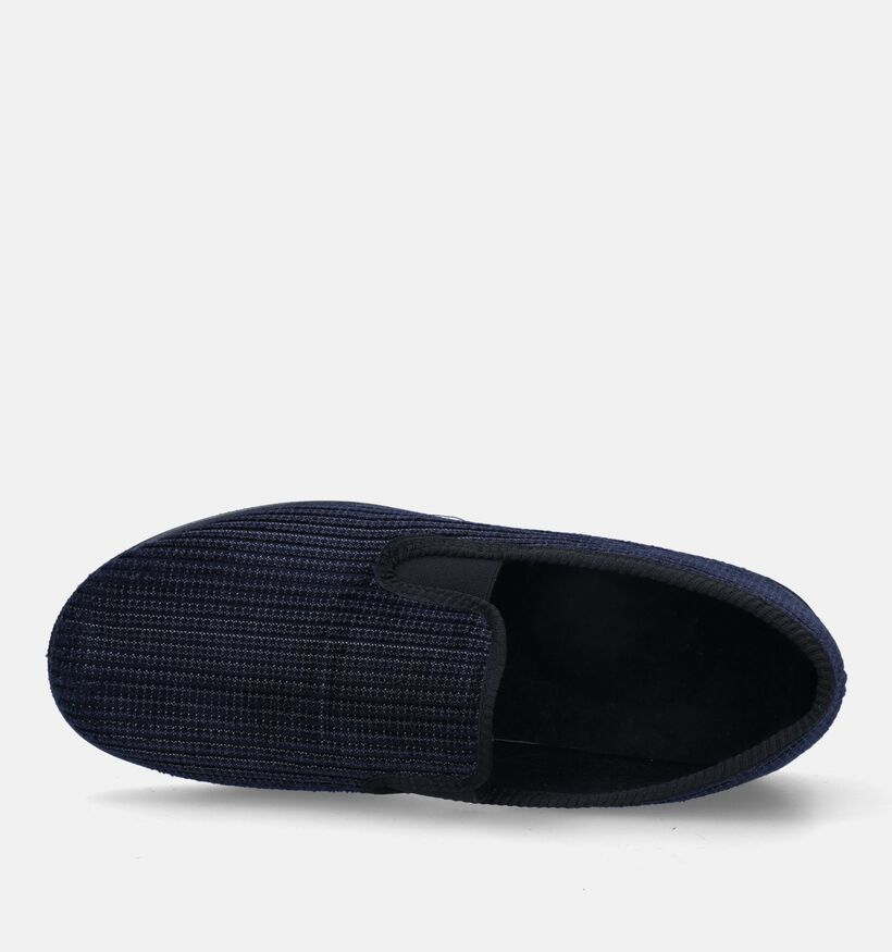 Slippers Comfort Pantoufles fermées en Bleu foncé pour hommes (332767)