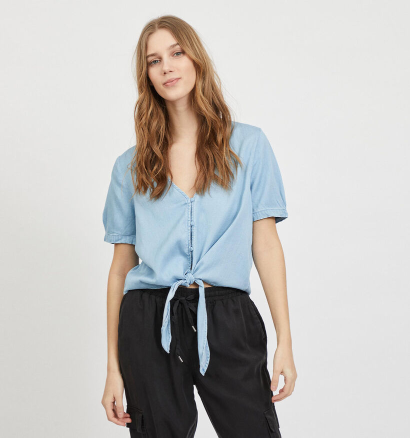 Vila Vimara Blouse en Bleu (300303)