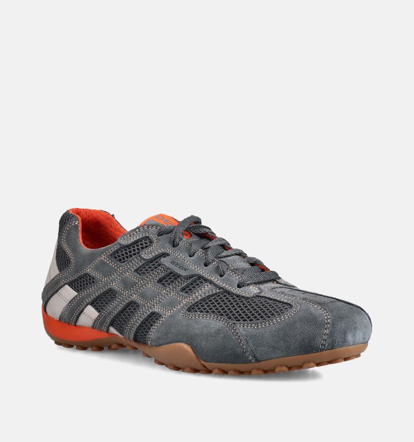 Geox Snake Original Chaussures &agrave; lacets en Gris pour hommes (367981) - pour semelles orthop&eacute;diques
