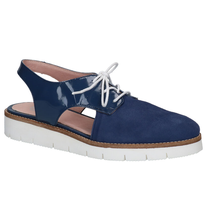 River Woods Blauwe Sandalen in leer (271167)