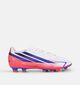 adidas F50 Hyperfast Club Witte/Paarse Voetbalschoenen voor jongens, meisjes (375556) - geschikt voor steunzolen