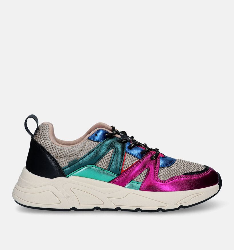 Poelman Baskets casual en Fuchsia pour femmes (341304)