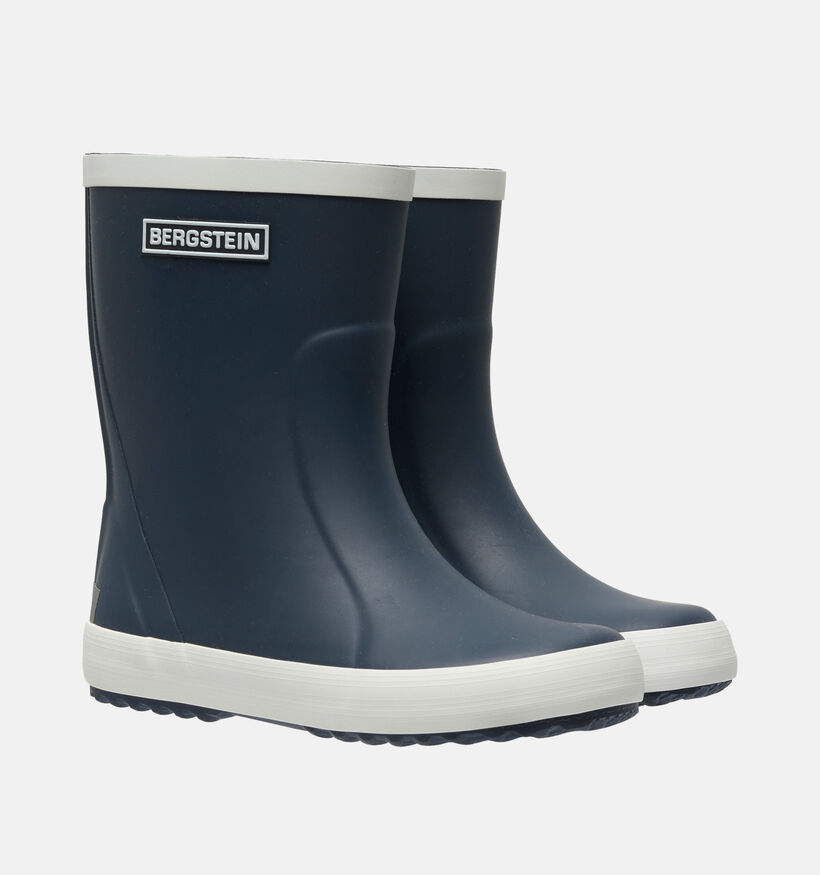 Bergstein Rainboot Bottes de pluie en Bleu pour filles, garçons (180422) - pour semelles orthopédiques