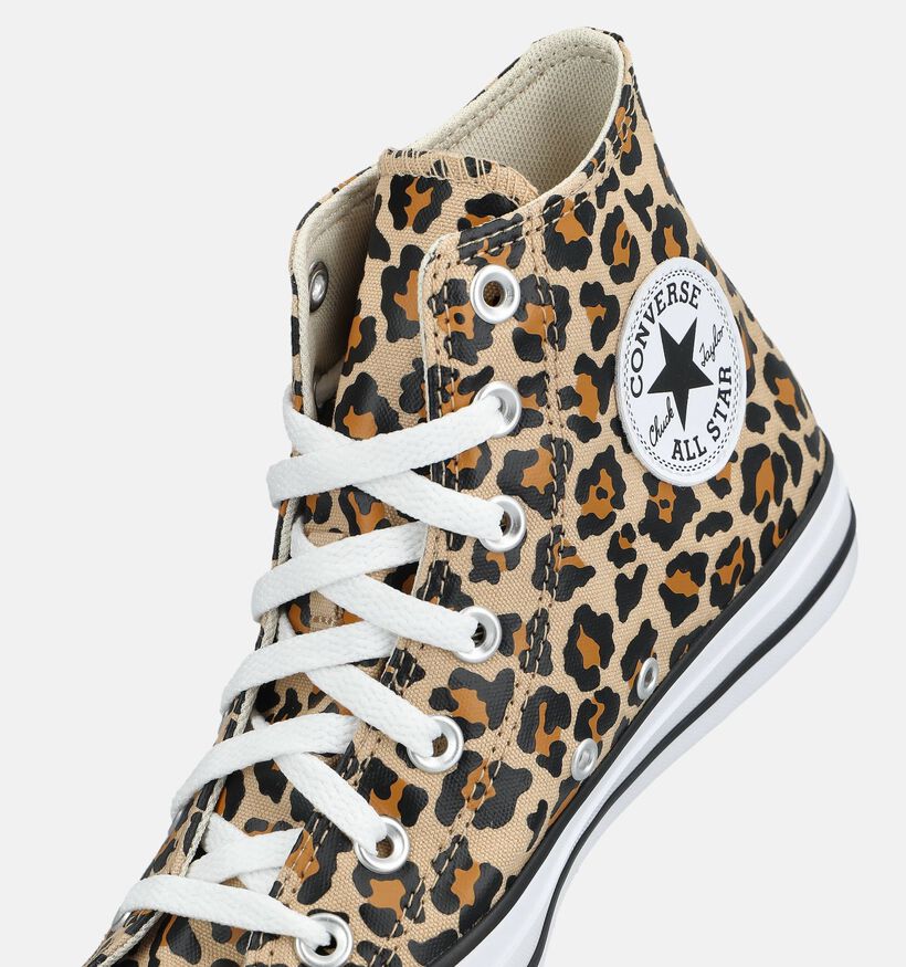Converse Chuck Taylor All Star Leopard Bruine Sneakers voor dames (376079) - geschikt voor steunzolen