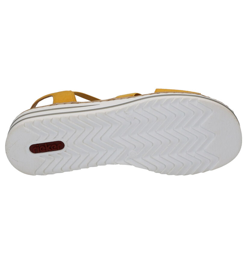 Rieker Witte Sandalen met sleehak voor dames (339057)