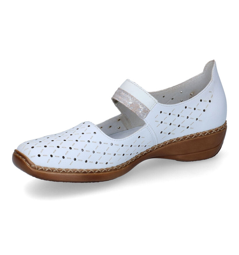 Rieker Witte Lage Schoenen voor dames (323679)