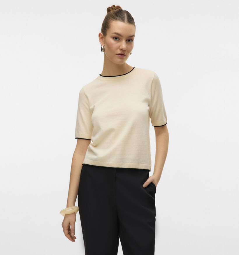 Vero Moda Breeze T-shirt en Beige pour femmes (361242)