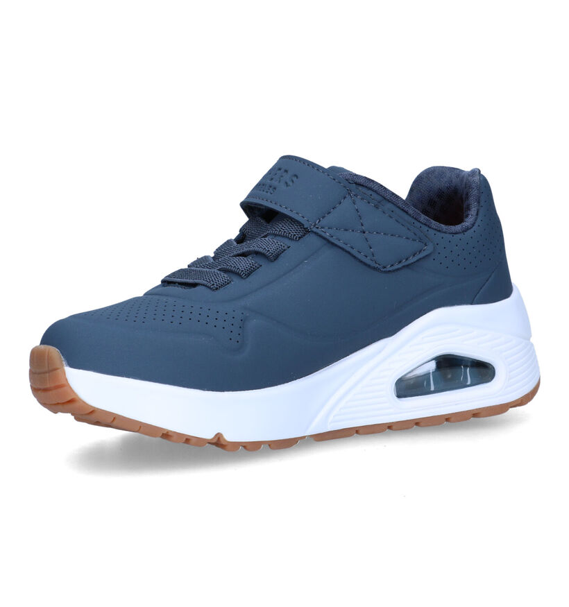 Skechers Uno Stand On Air Blauwe Sneakers voor jongens (319559) - geschikt voor steunzolen