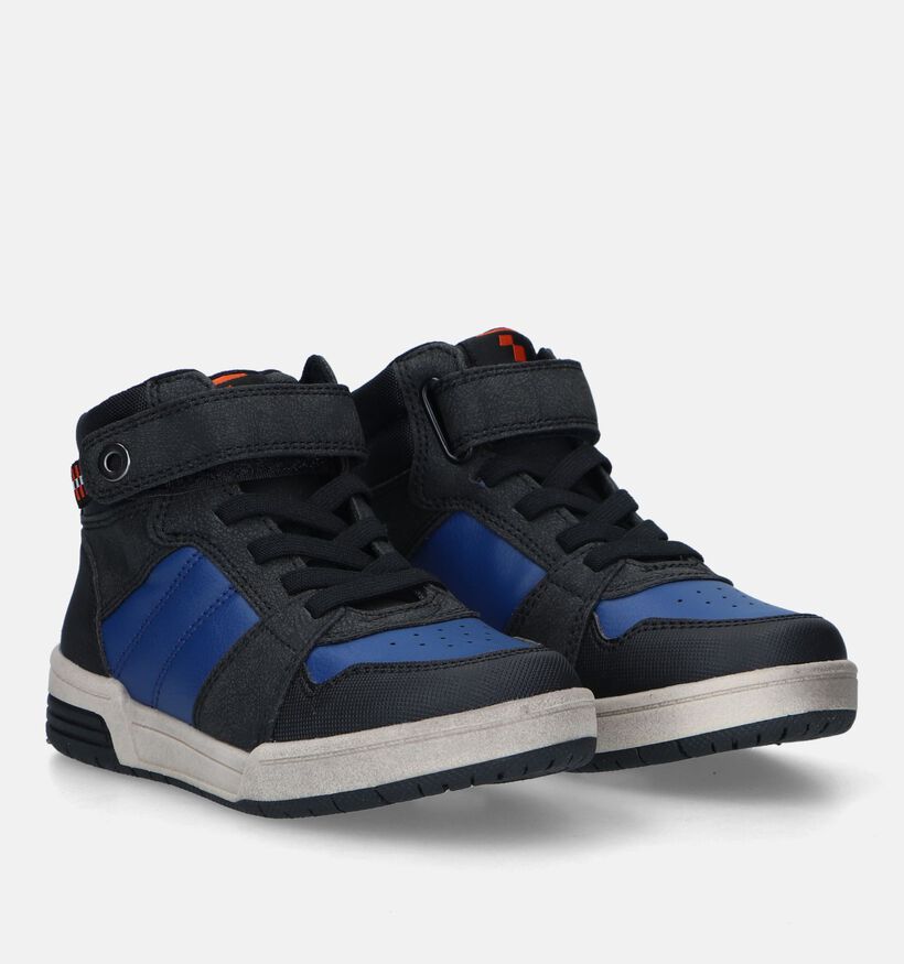 SJ Zwarte Hoge Sneakers voor jongens (329516) - geschikt voor steunzolen