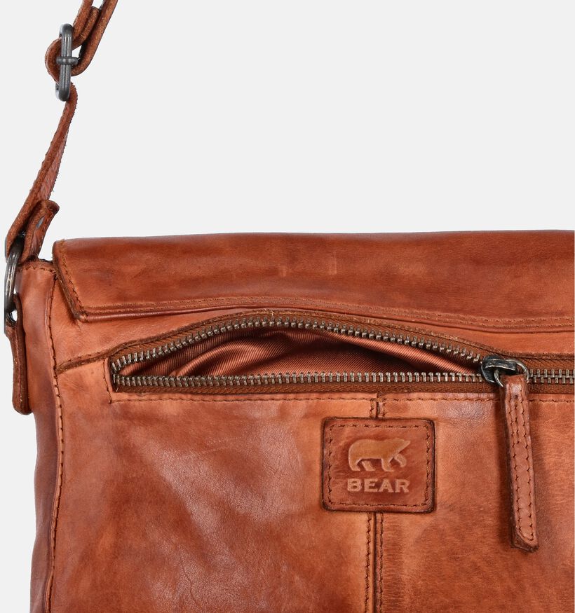 Bear Design Sac porté croisé en Cognac pour femmes (358869)