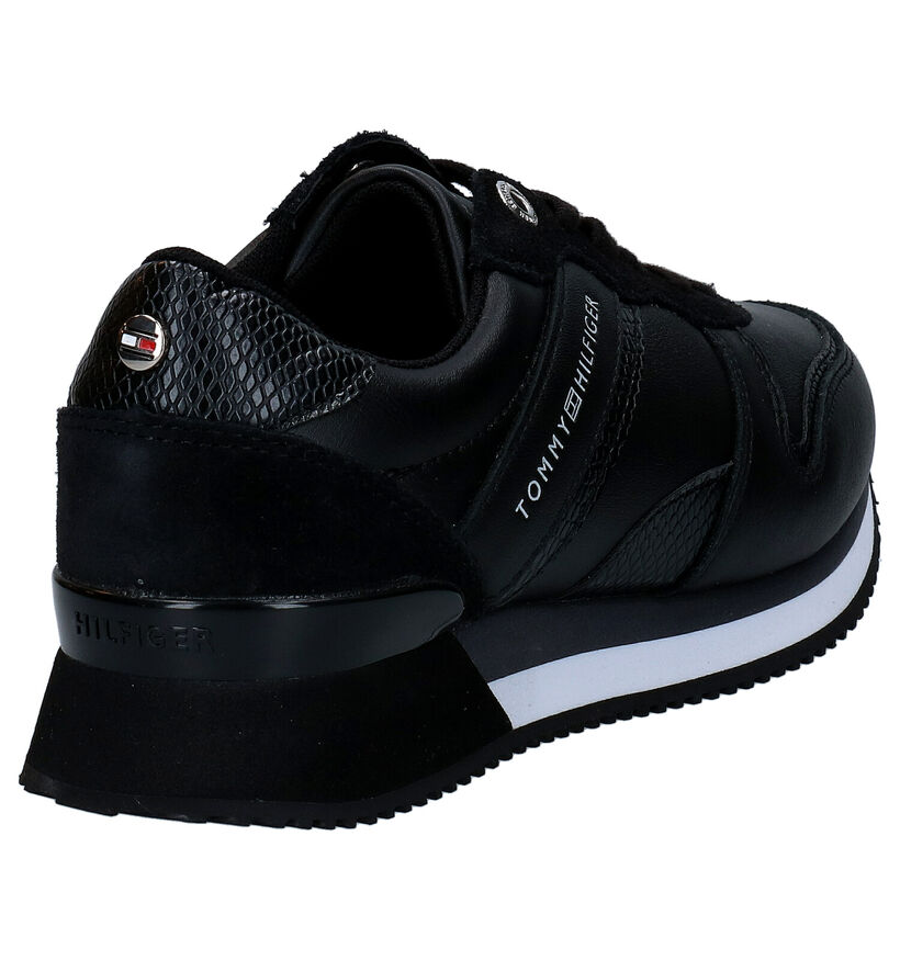Tommy Hilfiger Active Material Zwarte Sneakers in kunstleer (280019)