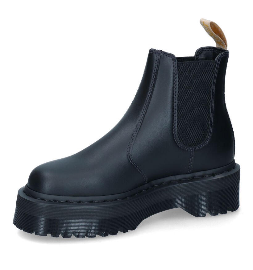 Dr. Martens Quad Mono Chelsea Boots en Noir en simili cuir (312417)