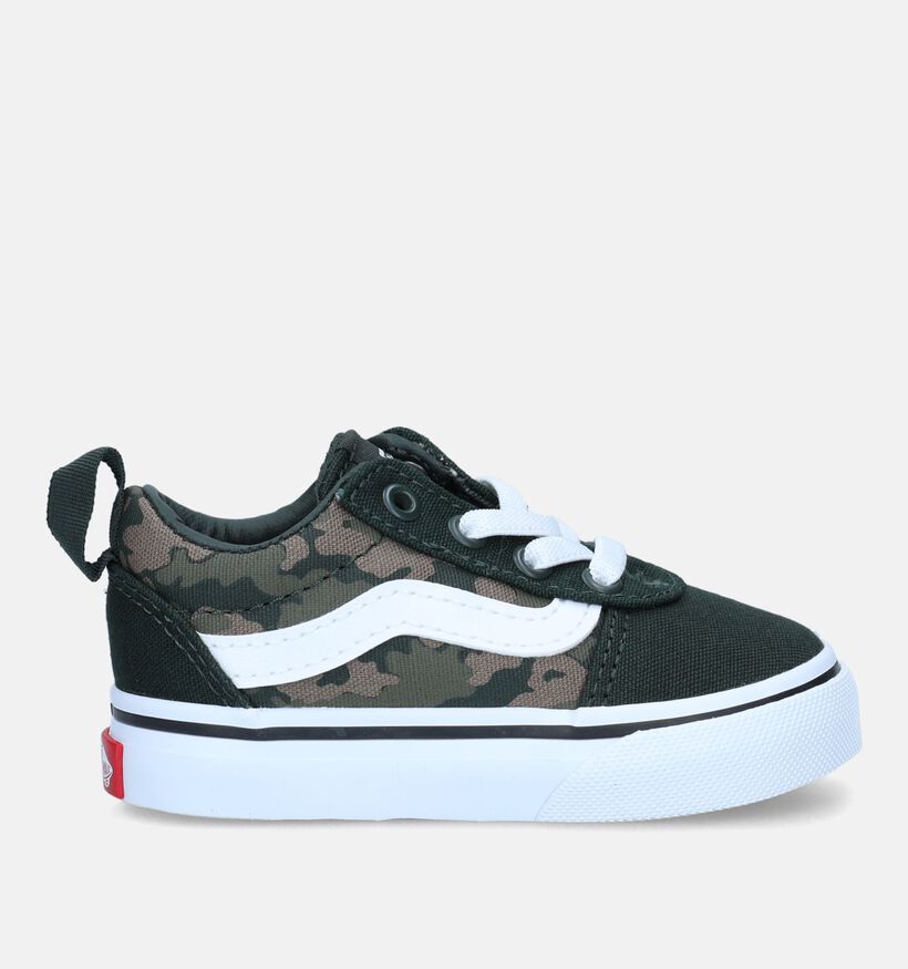 Vans Ward TD Slip-on Camo Baskets pour bébé en Vert pour filles, garçons (334085)