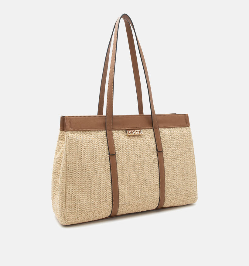 L.Credi Rosalie Cabas en Beige/Marron pour femmes (370937)