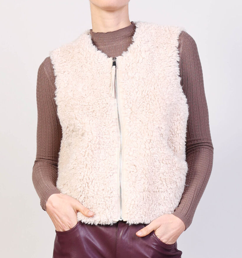 Adoré Ludmila Veste sans manches en Ecru pour femmes (369249)
