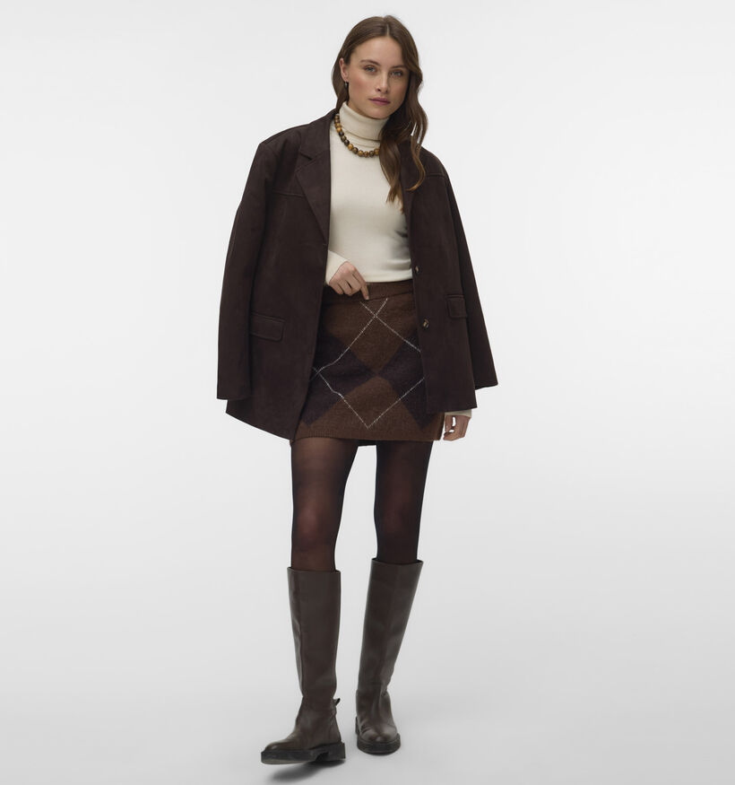 Vero Moda Darla Jupe mi-longues en Brun fonc&eacute; pour femmes (379680)