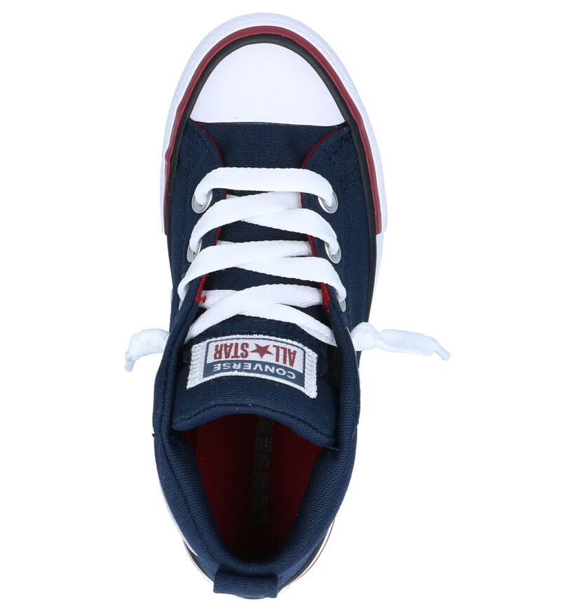 Converse Chuck Taylor AS Street Blauwe Sneakers in stof (266014)