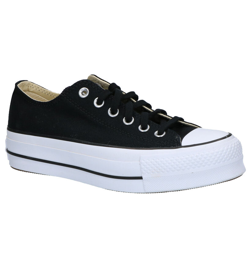 Converse Chuck Taylor All Star Lift Baskets en Noir en textile (266476)