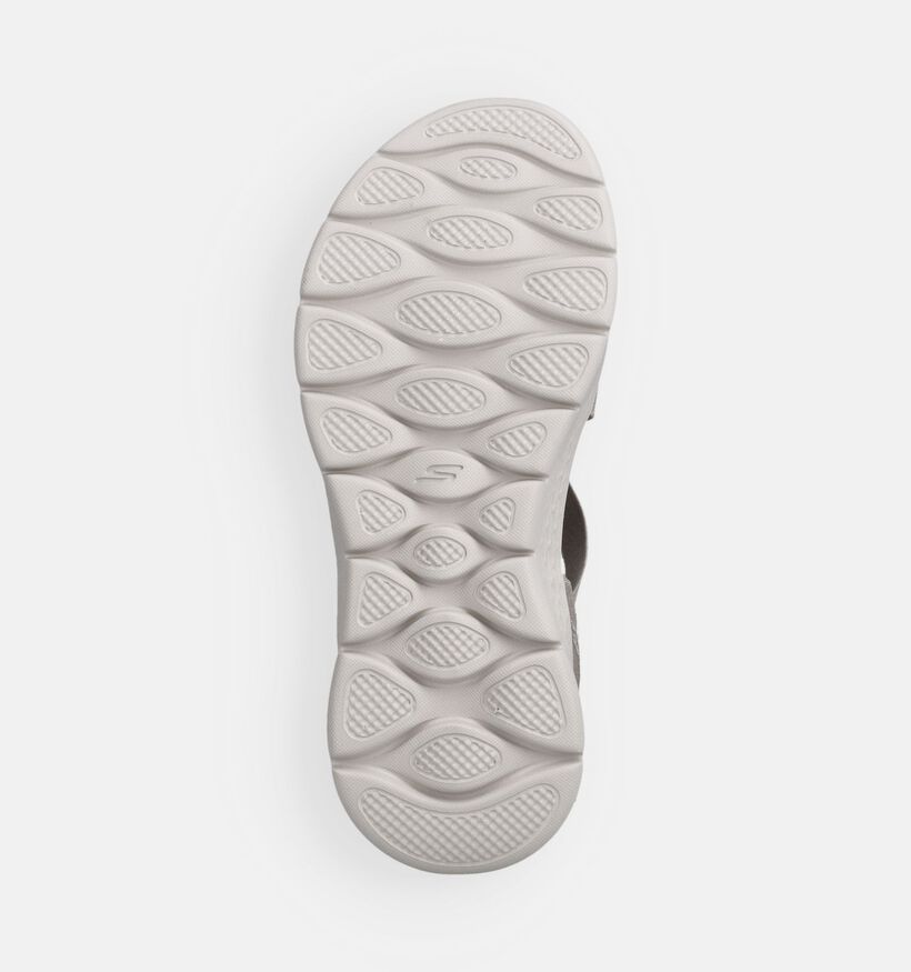 Skechers Go Walk Flex Glimmer Up Taupe Sandalen voor dames (371257)