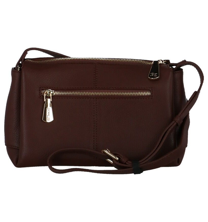 Crinkles Bruine Crossbody Tas in leer (283413)