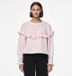 Pieces Rikka Roze Tricot trui voor dames (348375)